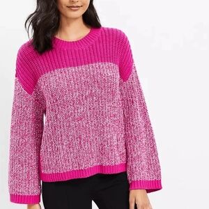 Vibrant Fuchsia Knit Sweater for Women